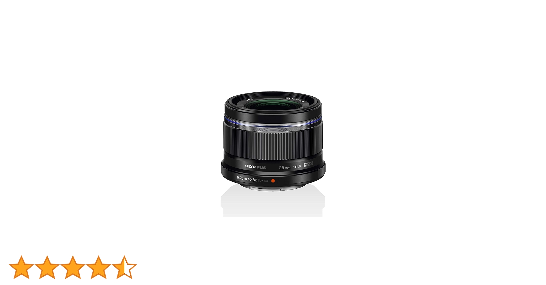 Olympus M.Zuiko Digital 25 mm F1.8 Lens, Fast Fixed Focal Length